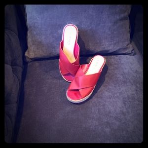 Ralph Lauren red sandals